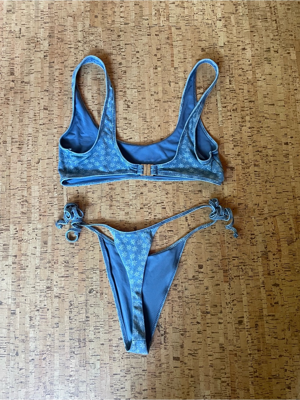 Kulani Kinis Blue Floral Two-Piece Bikini - Picture 2 of 2